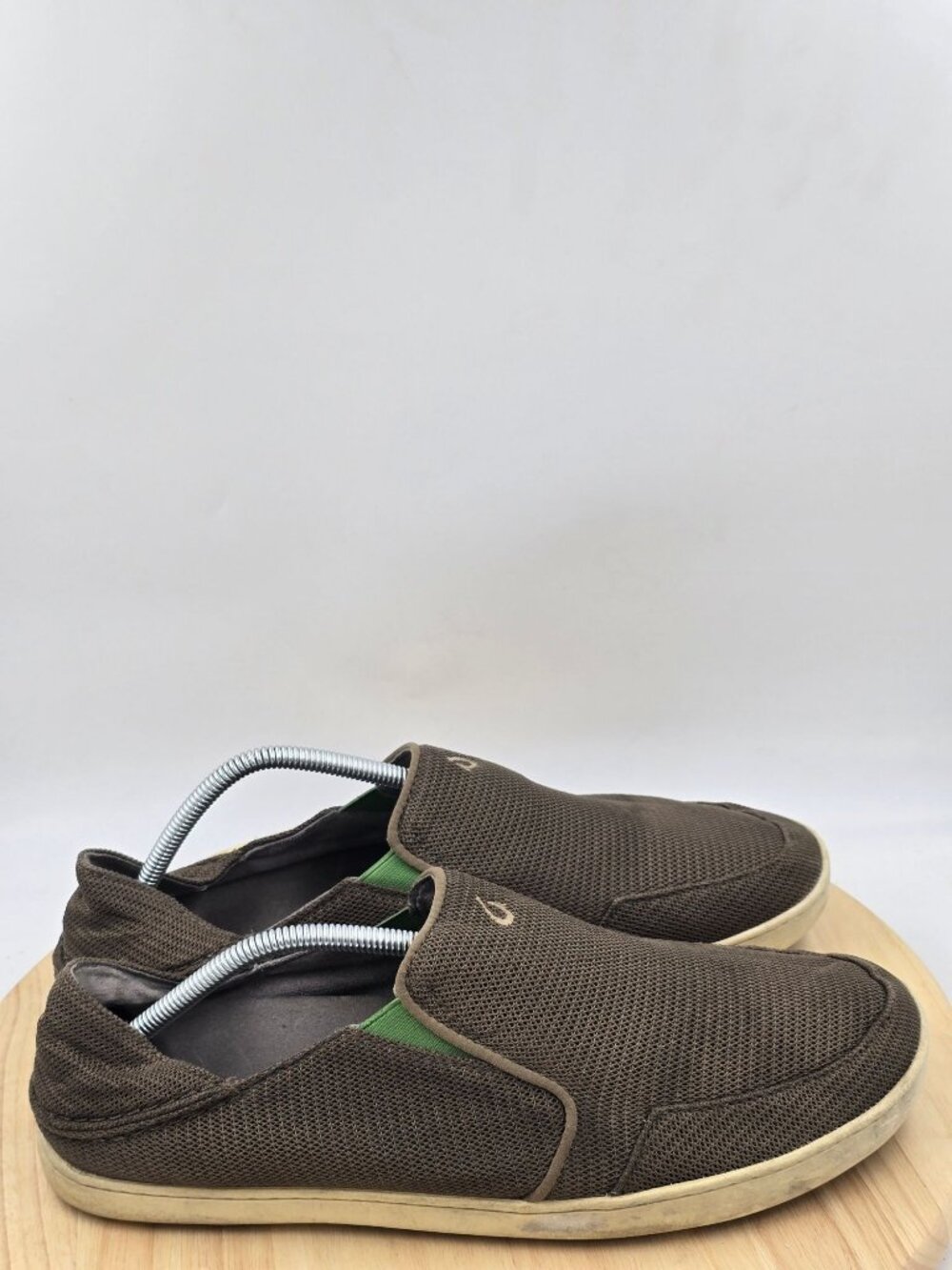 Olukai Nohea Mesh Shoes Mens Size 12 Brown Casual Slip On Loafer Comfort Sneaker